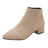 WW | Stiefeletten Mit Spitzem Schuh Und Seitenreißverschluss Damen Stiefeletten