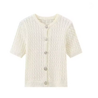 Damen Kurzarmstrickjacke W&W