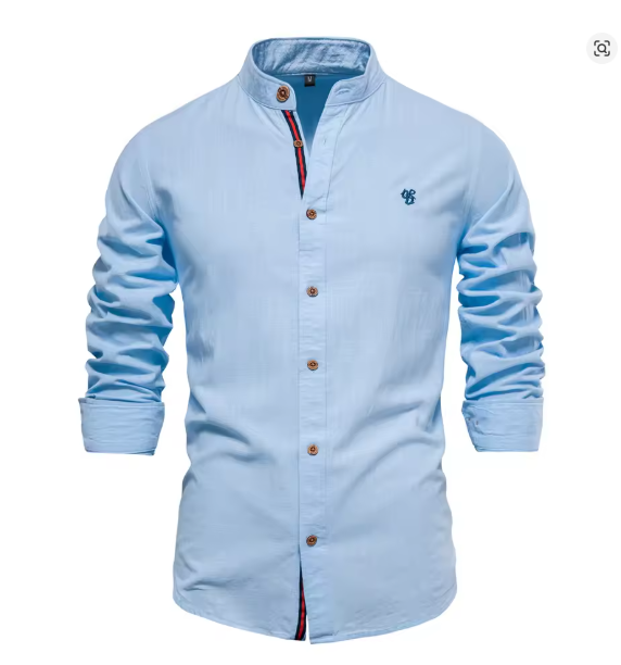 W&W Mode | Herren Elegantes Leinenhemd