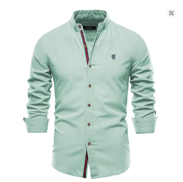 W&W Mode | Herren Elegantes Leinenhemd