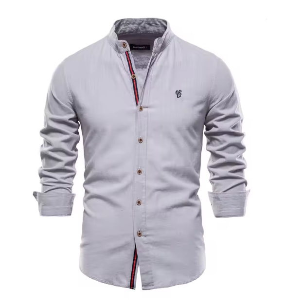 W&W Mode | Herren Elegantes Leinenhemd