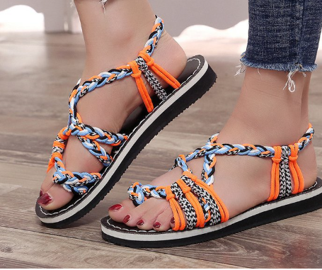 WW | Damen Bunte Strandsandalen