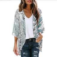 WW | Bluse Fake Zweiteiler Blumenmuster
