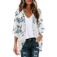 WW | Bluse Fake Zweiteiler Blumenmuster