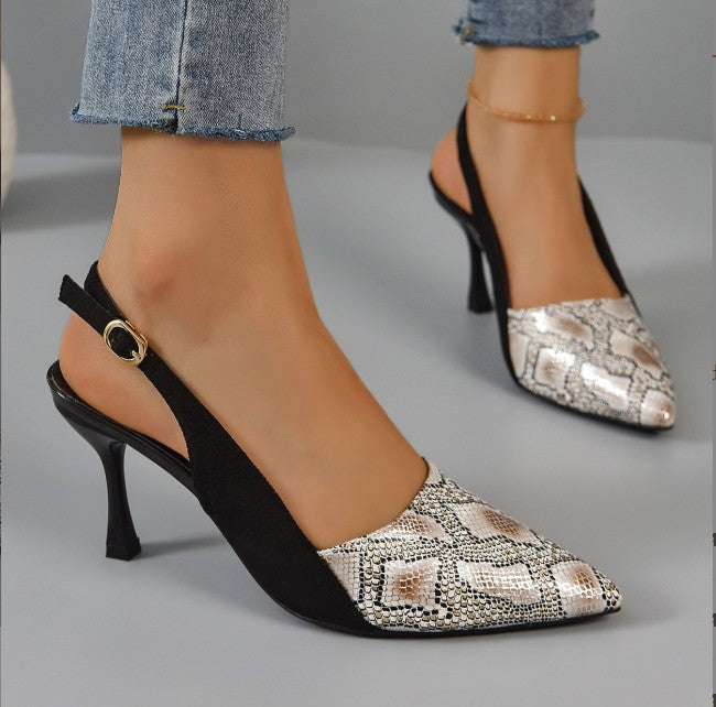 W&W Mode | Damen Kitten Heels Schwarz
