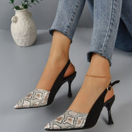 WW | Damen Kitten Heels Schwarz