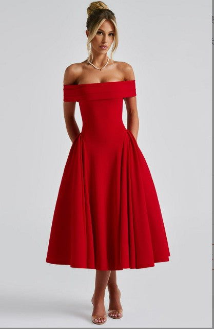 W&W Mode | Midi-Kleid Elegant Blau