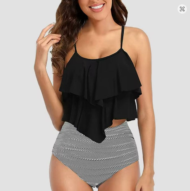 WW Tankini-Set mit bauchwegformendem Blattmuster