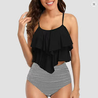 WW Tankini-Set mit bauchwegformendem Blattmuster