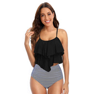 WW Tankini-Set mit bauchwegformendem Blattmuster