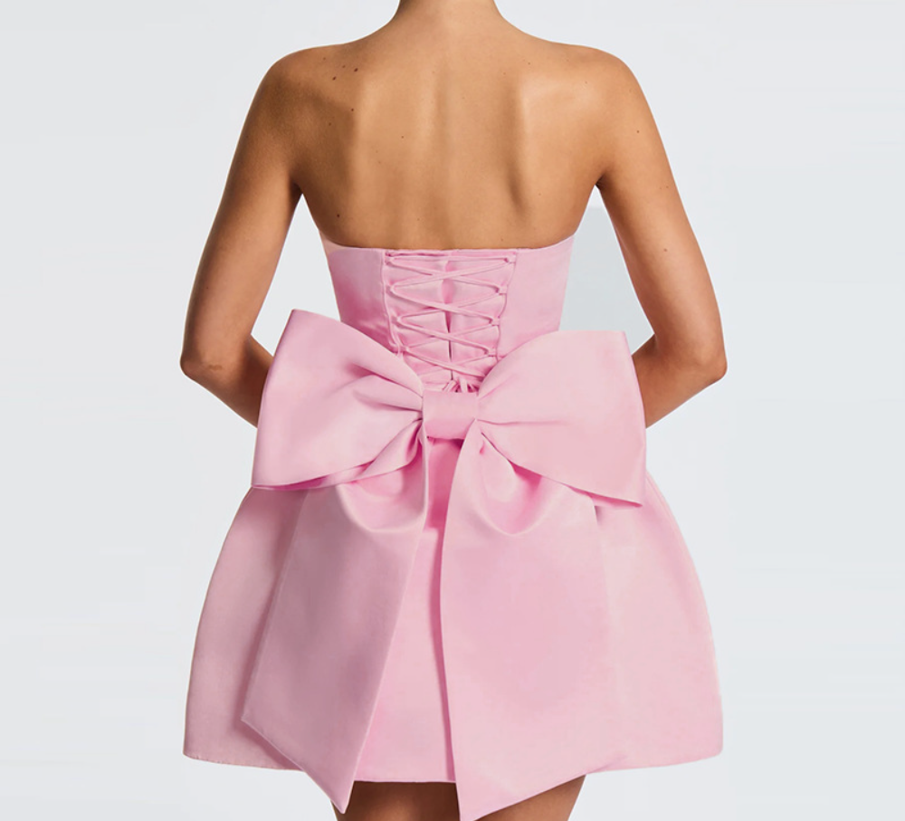 WW | Ärmelloses Minikleid mit Schleifendetail