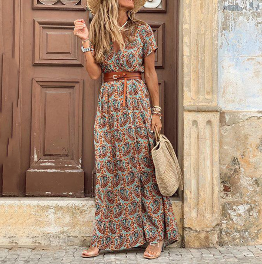 WW | Boho Maxikleid Mit Neckholder