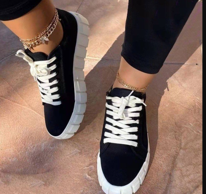 WW | Wildleder Sneakers Mit Klobigem Plateau Für Damen