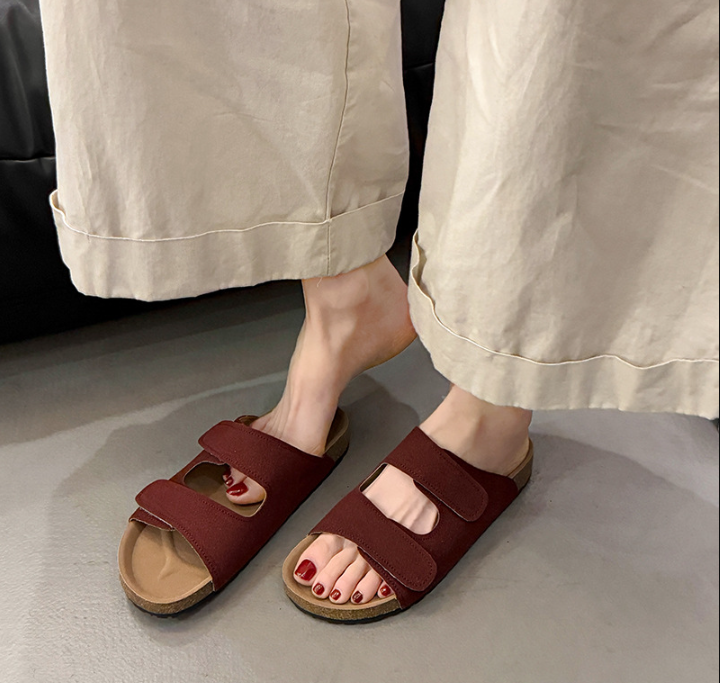 Damen orthopädische Sandalen mit Klettverschluss