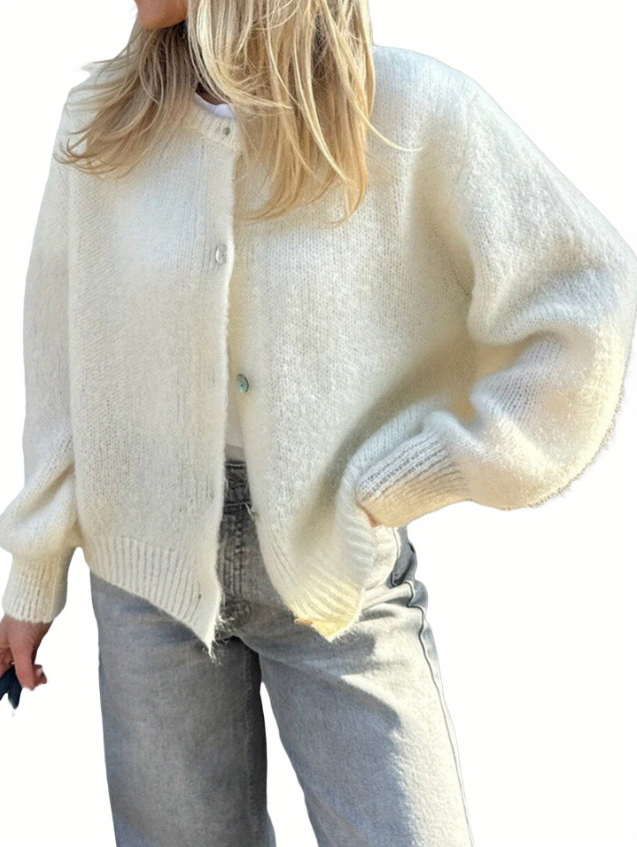 WW | Strick Frauen Strickjacke Mit Knöpfen