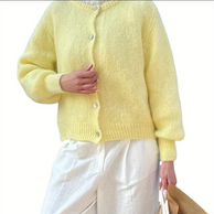 WW | Strick Frauen Strickjacke Mit Knöpfen