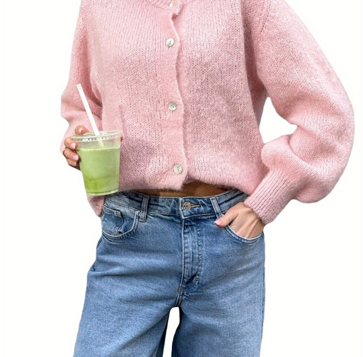 W&W Mode | Strick Frauen Strickjacke Mit Knöpfen