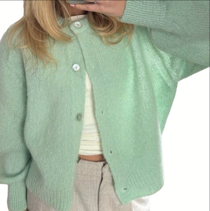 WW | Strick Frauen Strickjacke Mit Knöpfen