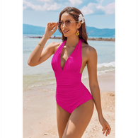 Kaye® | Wunderschöner Tankini mit zufälligem Muster und tiefem V-Ausschnitt