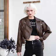 WW | Kurze Lederjacke Damen