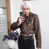 WW | Kurze Lederjacke Damen