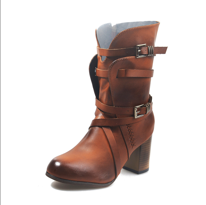 W&W Mode - Damen Lederstiefel