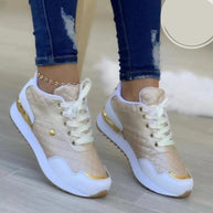 WW | Bequeme Leder Damen Sneakers