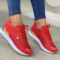 WW | Bequeme Leder Damen Sneakers