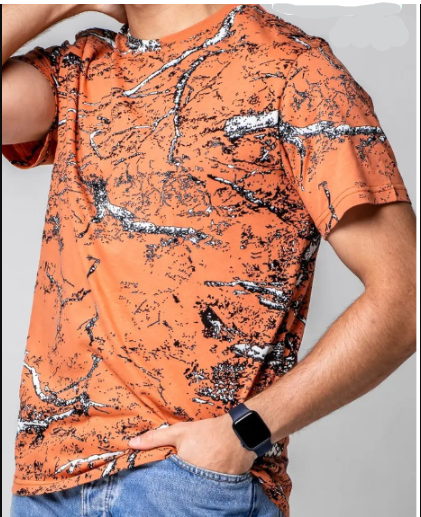 Herren T-Shirt mit modernem Streifendruck und weichem Stoffmaterial WW