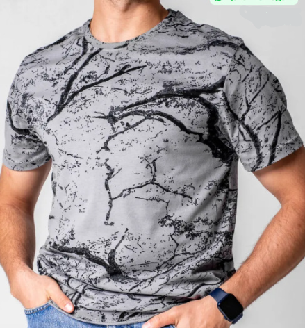 Herren T-Shirt mit modernem Streifendruck und weichem Stoffmaterial WW