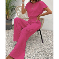 Damen luftiger Jumpsuit mit Rüschendetails und Gummibund WW