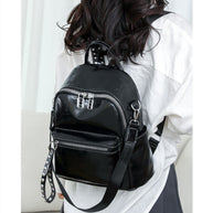 WW | Rucksack - Silber - Hochwertiges Leder mit Polyester-Futter