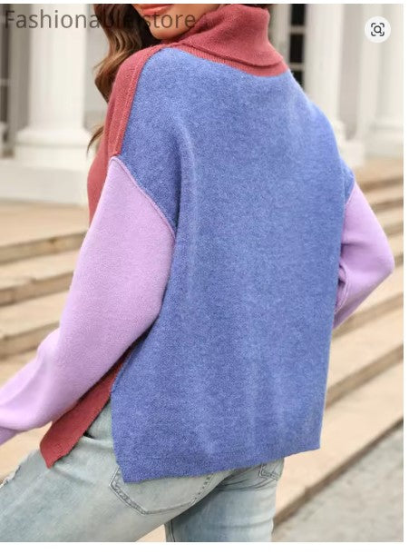 W&W – Farbblockpullover im Wintertrend