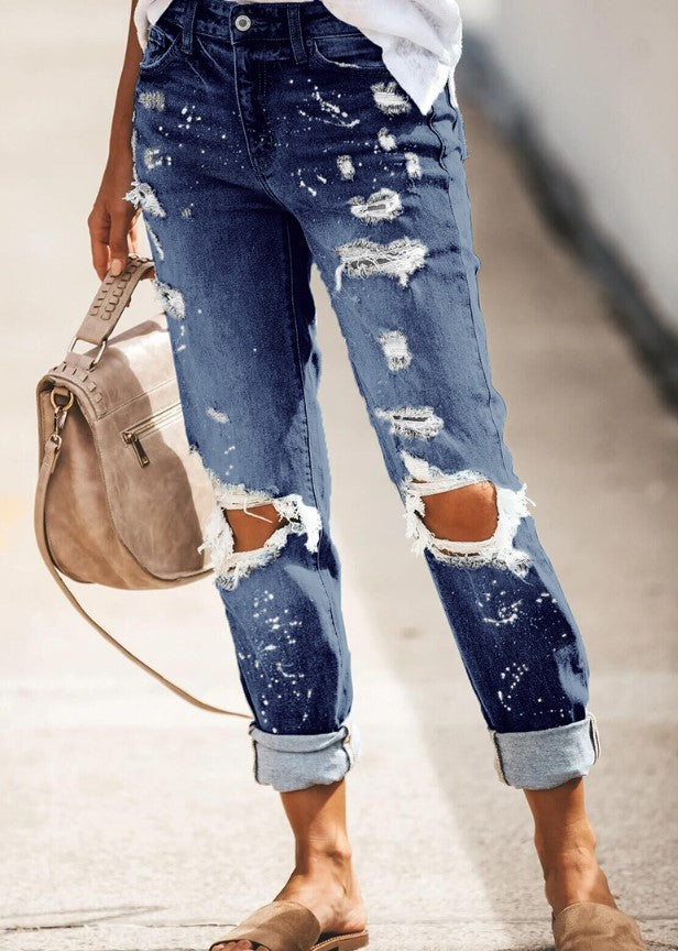 WW | Zwei Ripped Knee Slim Fit Jeans