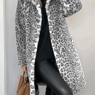 WW | Klassieke Dames Winterjas Met Luipaardprint