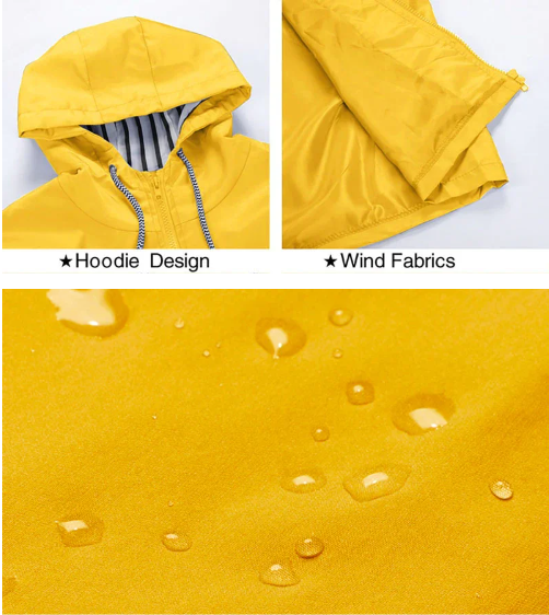WW | Lässige Winddichte Regenjacke für Damen