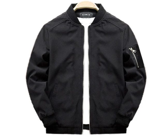W&W Mode | Herren Ubergangsjacke Mit Reißverschluss Am Armel