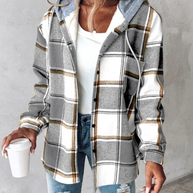 WW | Bequemer Kapuzenpullover Mit Karomuster