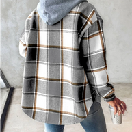 WW | Bequemer Kapuzenpullover Mit Karomuster