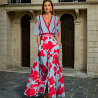 WW | Elegantes Kleid mit Blumenmuster