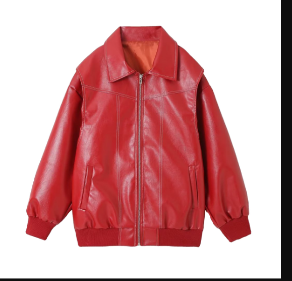 WW | Oversized Lederjacke für Damen | Trendy und Bequem