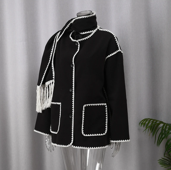 W&W - Statement-Jacke mit Halstuch