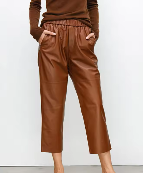 WW | Dash Petal Taille Tasche Faux Leder Hosen