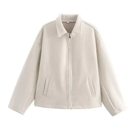 W&W Mode | Braune Wolljacke Für Damen Mit Elegantem Kragen
