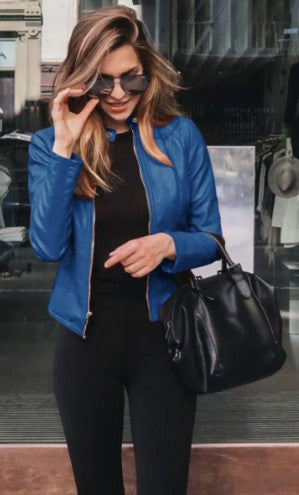 W&W Mode Winter Lederjacke Im Modernen Stil Für Damen | Perfekt Für Den Winter
