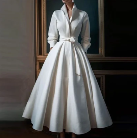WW | Elegantes Weißes Langkleid