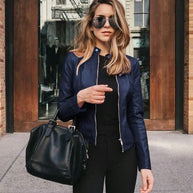 WW Winter Lederjacke Im Modernen Stil Für Damen | Perfekt Für Den Winter