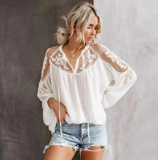 WW | T-Shirt aus Flüsternder Spitze