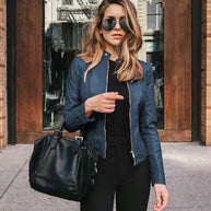 WW Winter Lederjacke Im Modernen Stil Für Damen | Perfekt Für Den Winter