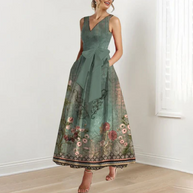 WW | Traumkleid aus Grüner Seide